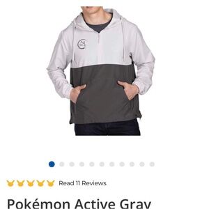 Men’s Pokémon active wear windbreaker jacket, size 2 XL